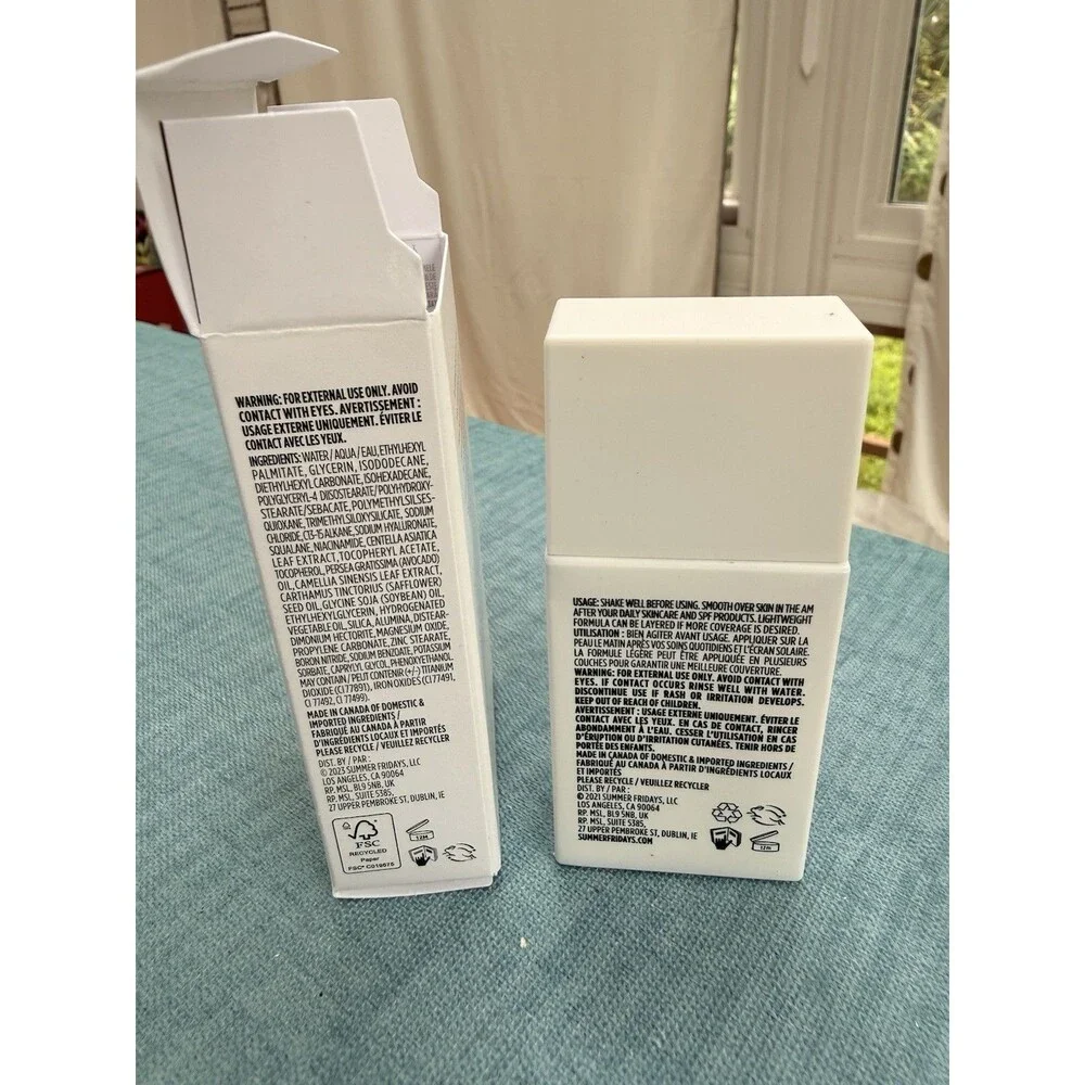 Shade 9 - Summer Fridays Sheer Skin Tint 1 Oz NEW Vegan Fragrance Free